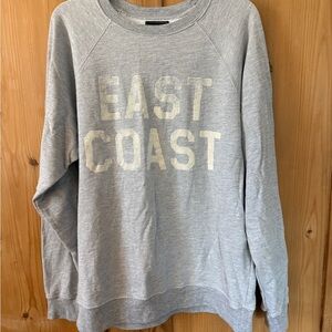 Grey 'East Coast' Pullover Sweatshirt